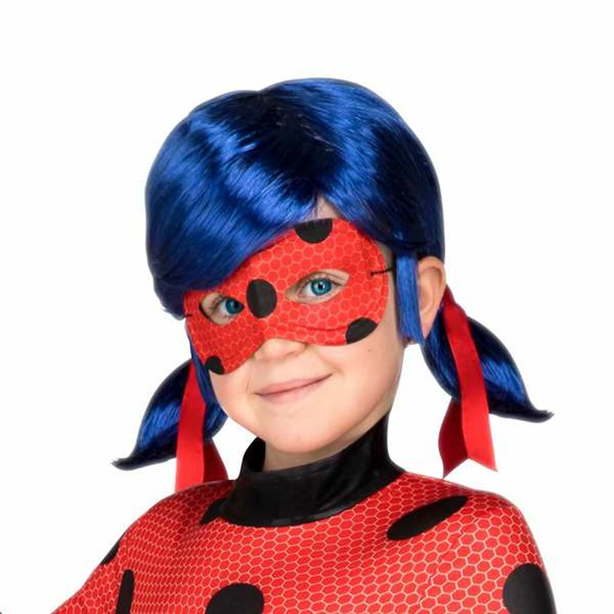 Парик LadyBug Синий Маска